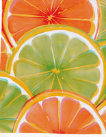 Citrus Slices Oilcloth Fabric