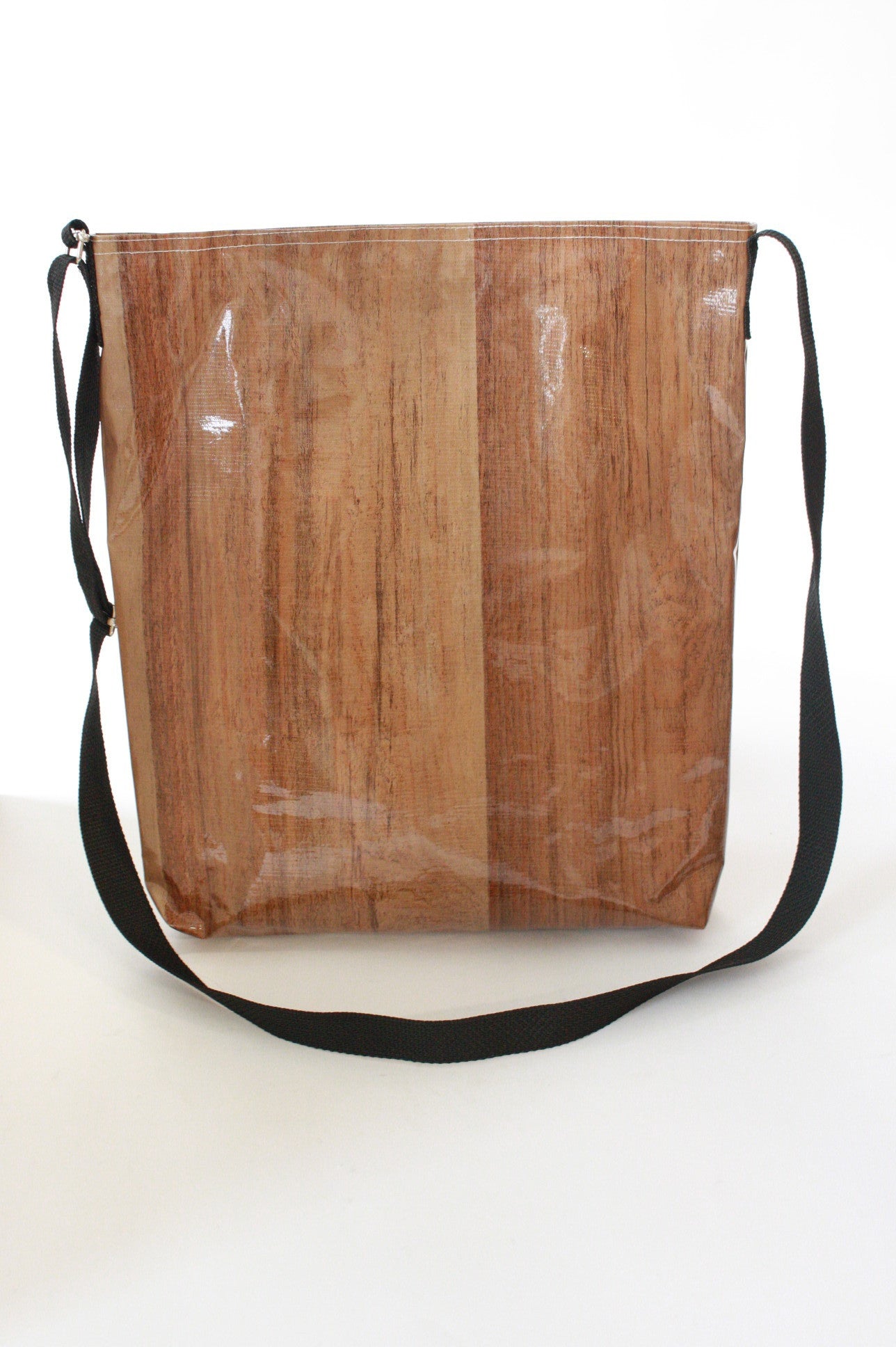 freckled sage faux bois crossover bag