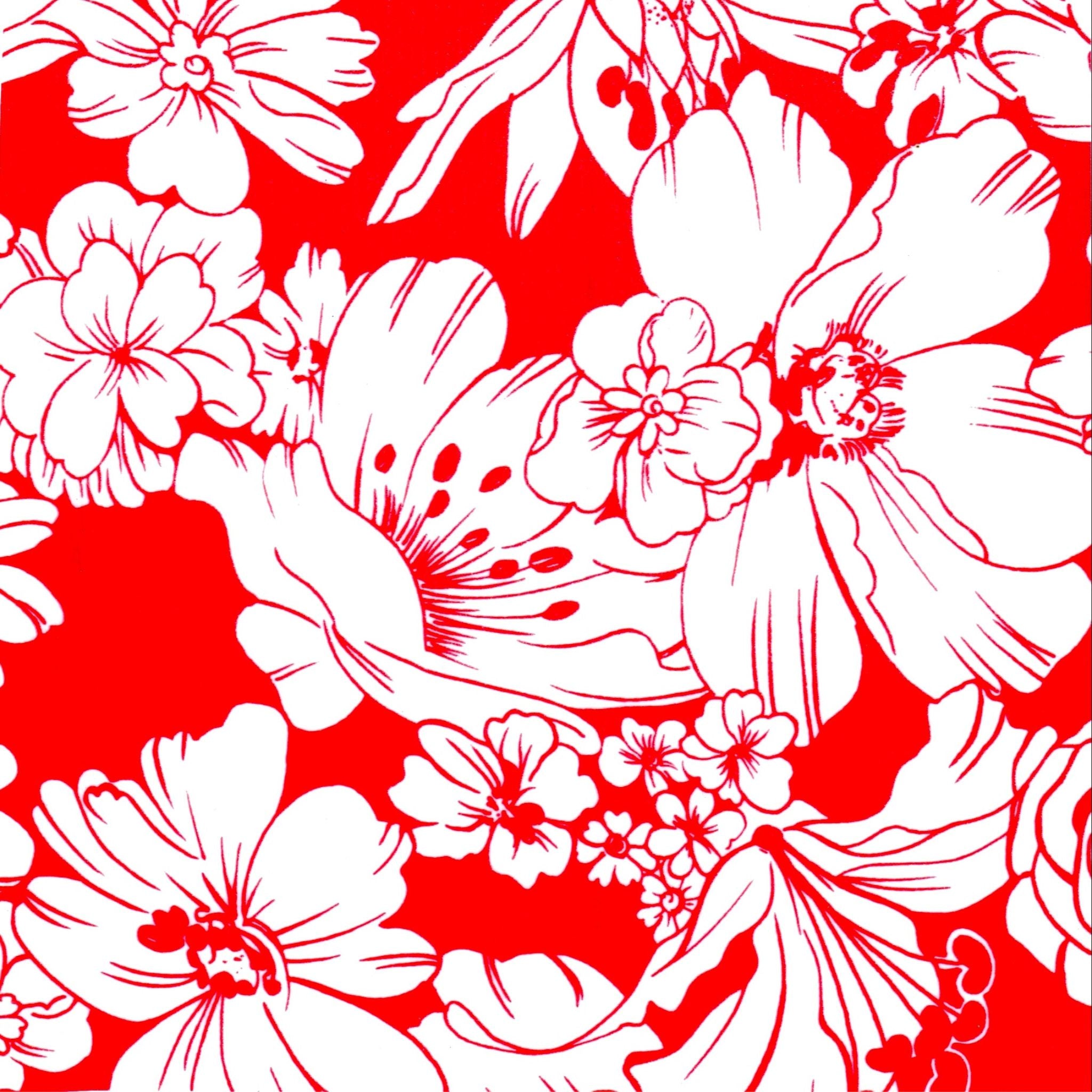 oilcloth by the yard chelsea flowers red oilcloth swatch