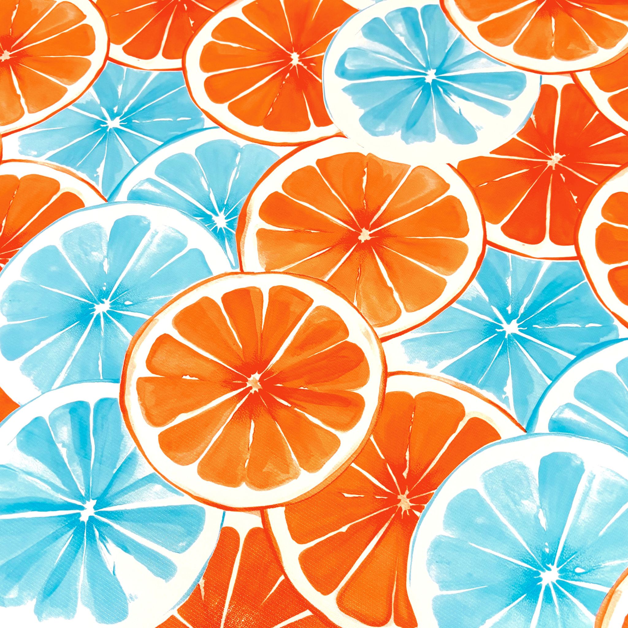 citrus grapefruit oilcloth swatch