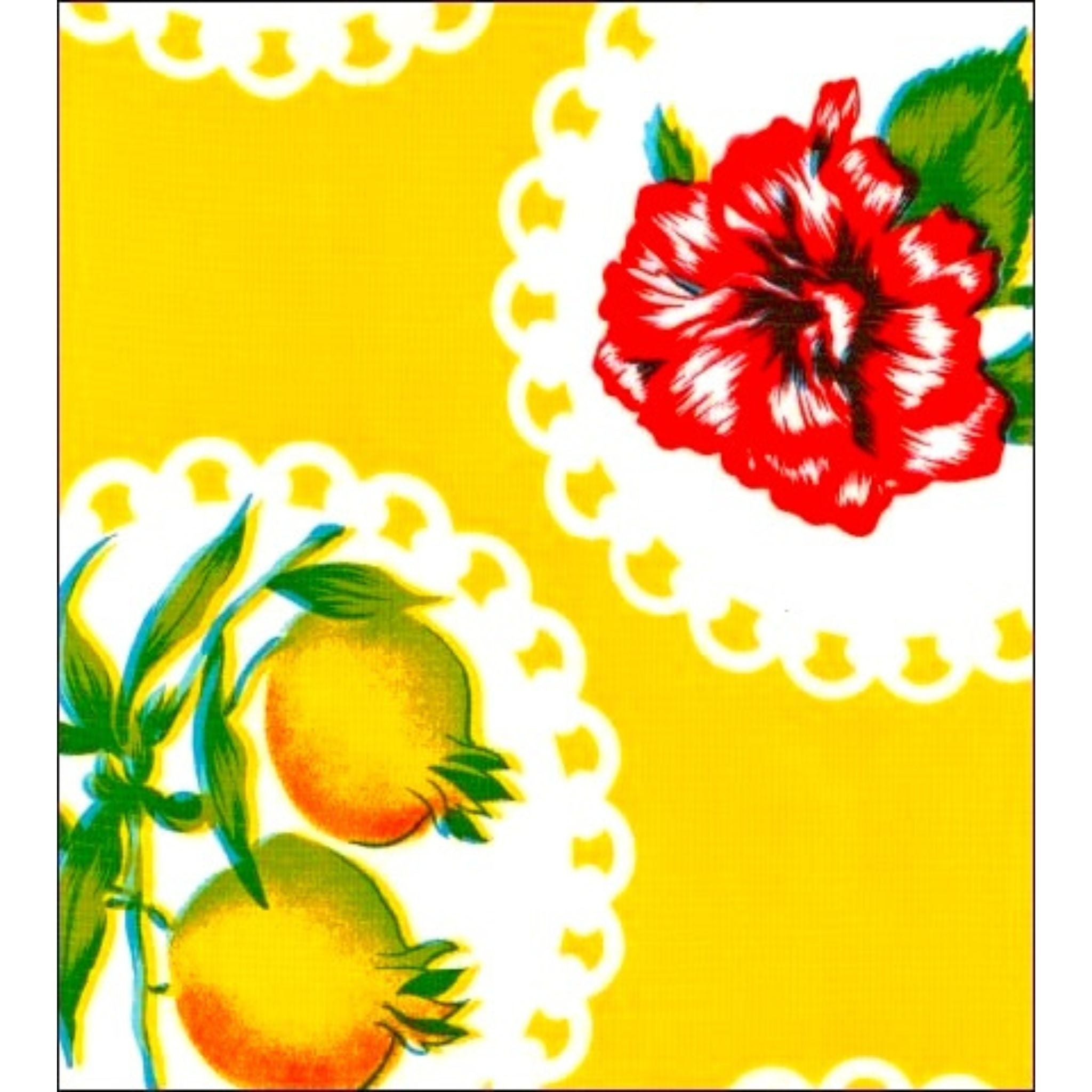 doily 2 yellow oilcloth swatch