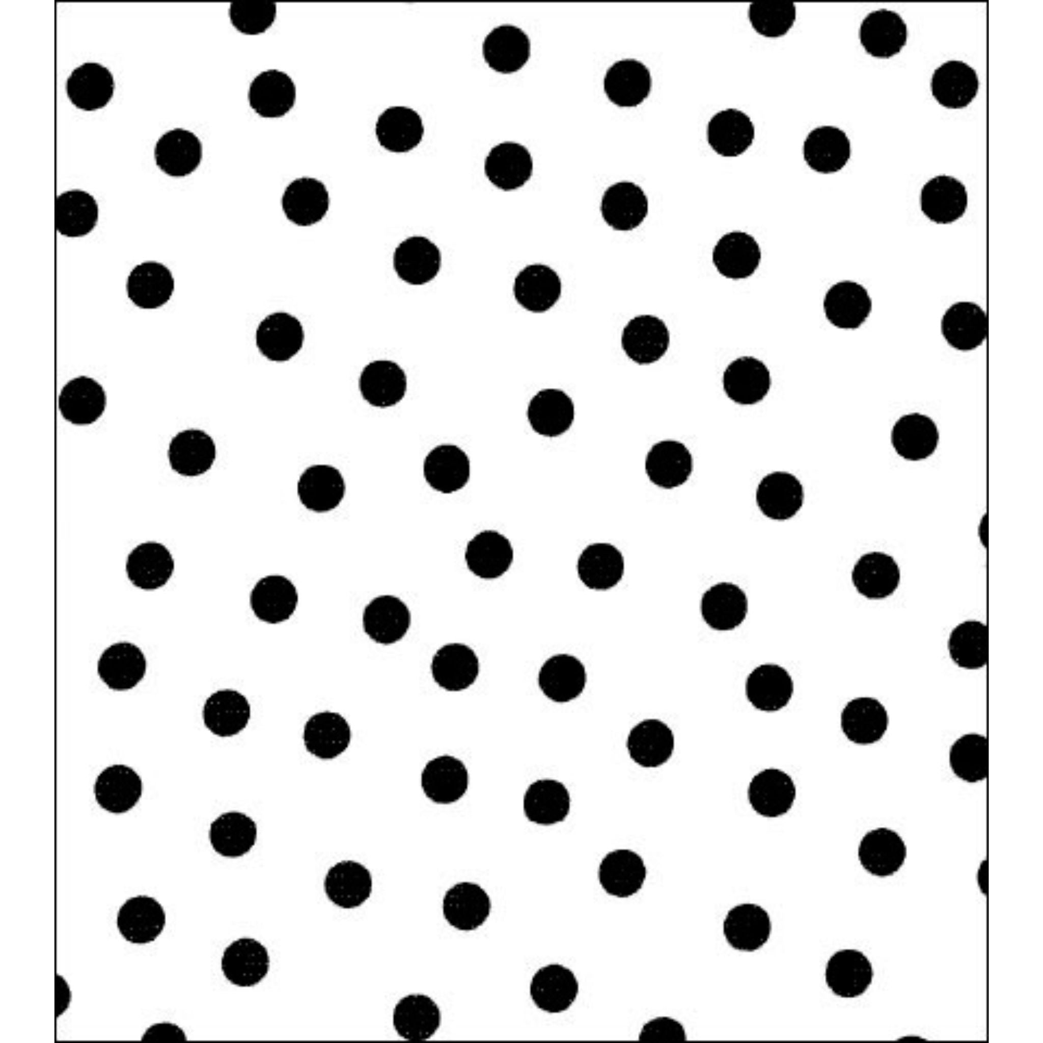 dot black oilcloth swatch