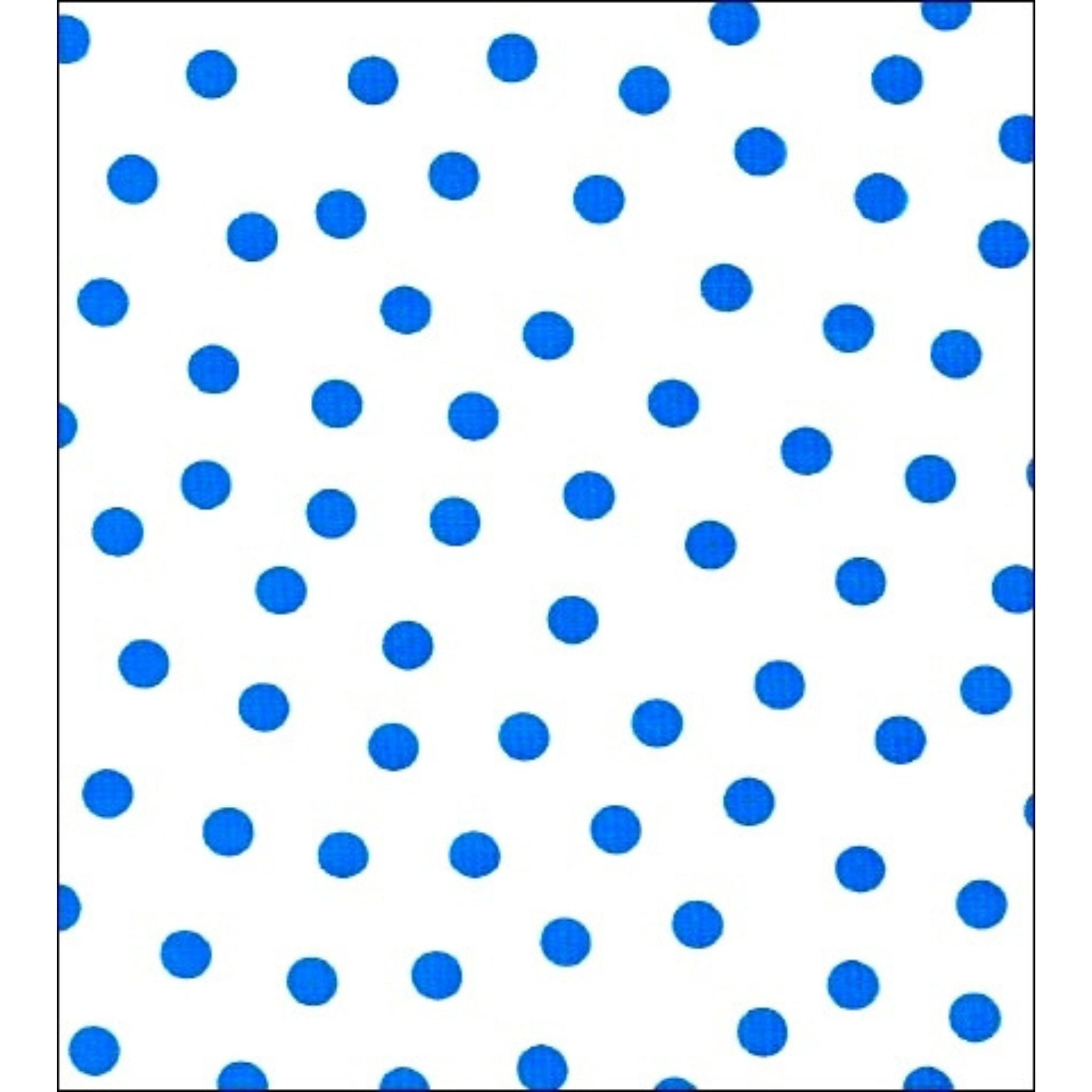dot blue oilcloth swatch