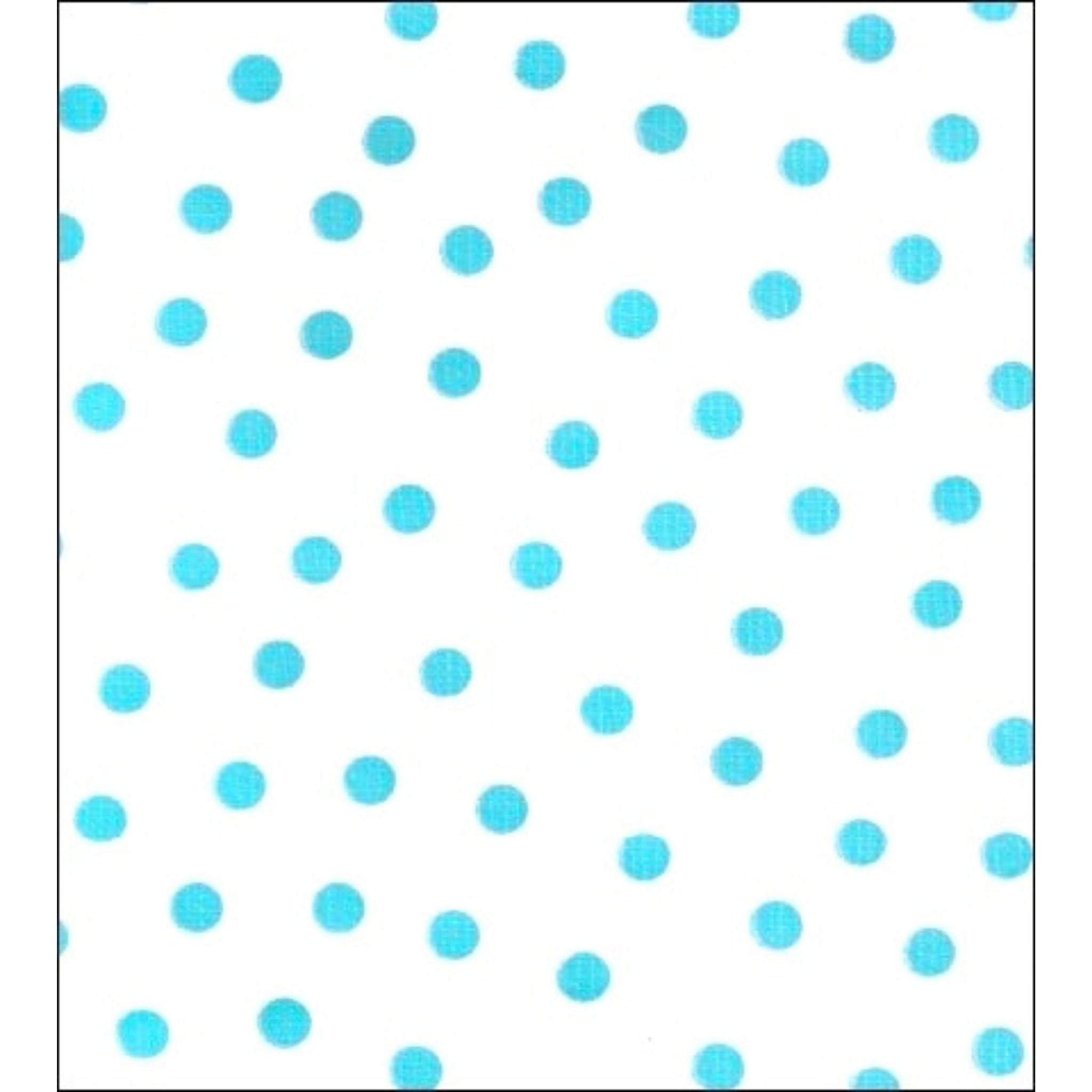 dot light blue oilcloth swatch