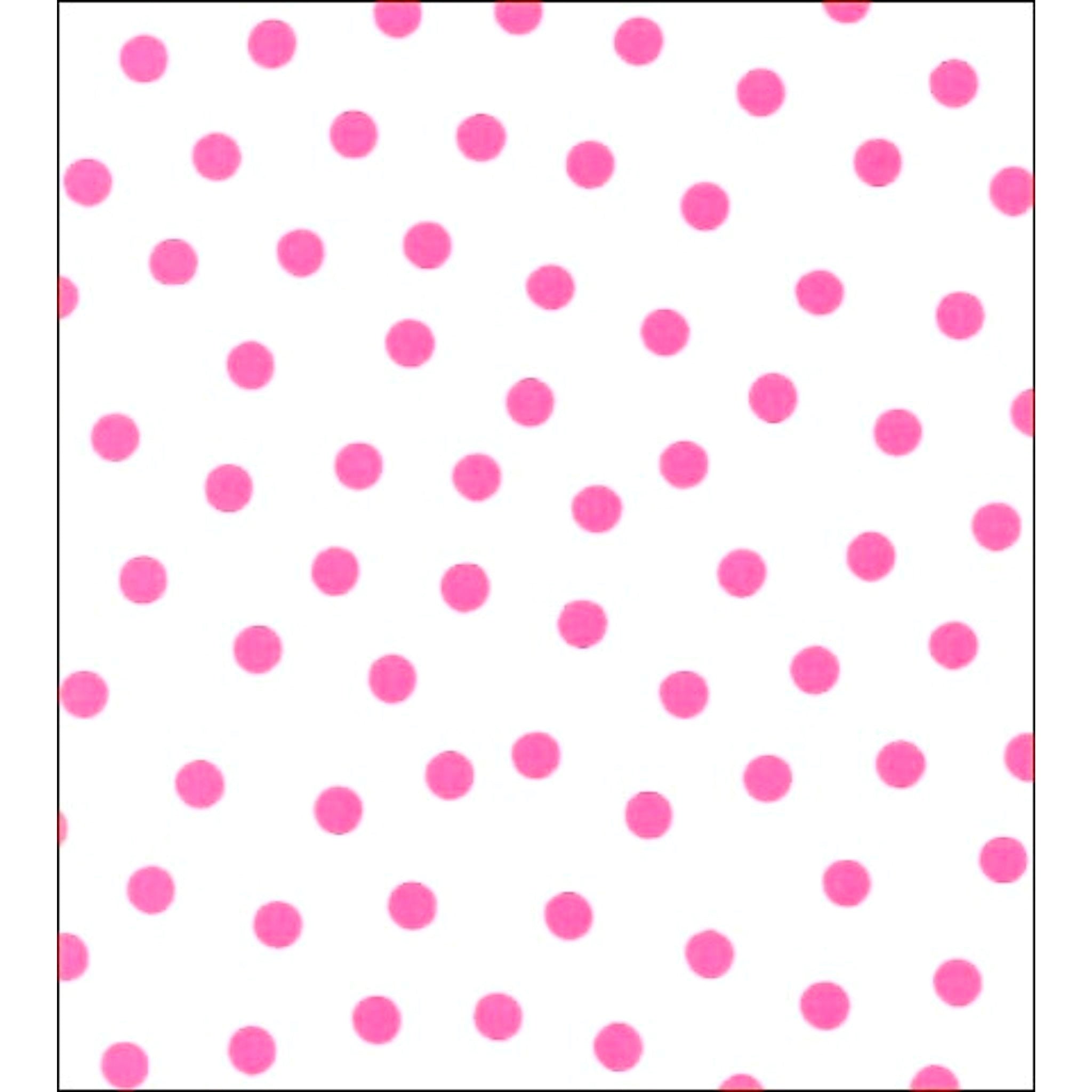 dot pink oilcloth swatch