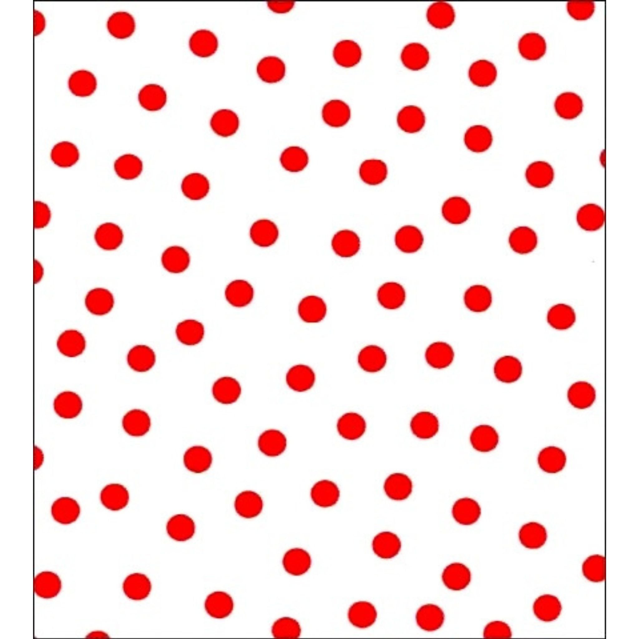 dot red oilcloth swatch