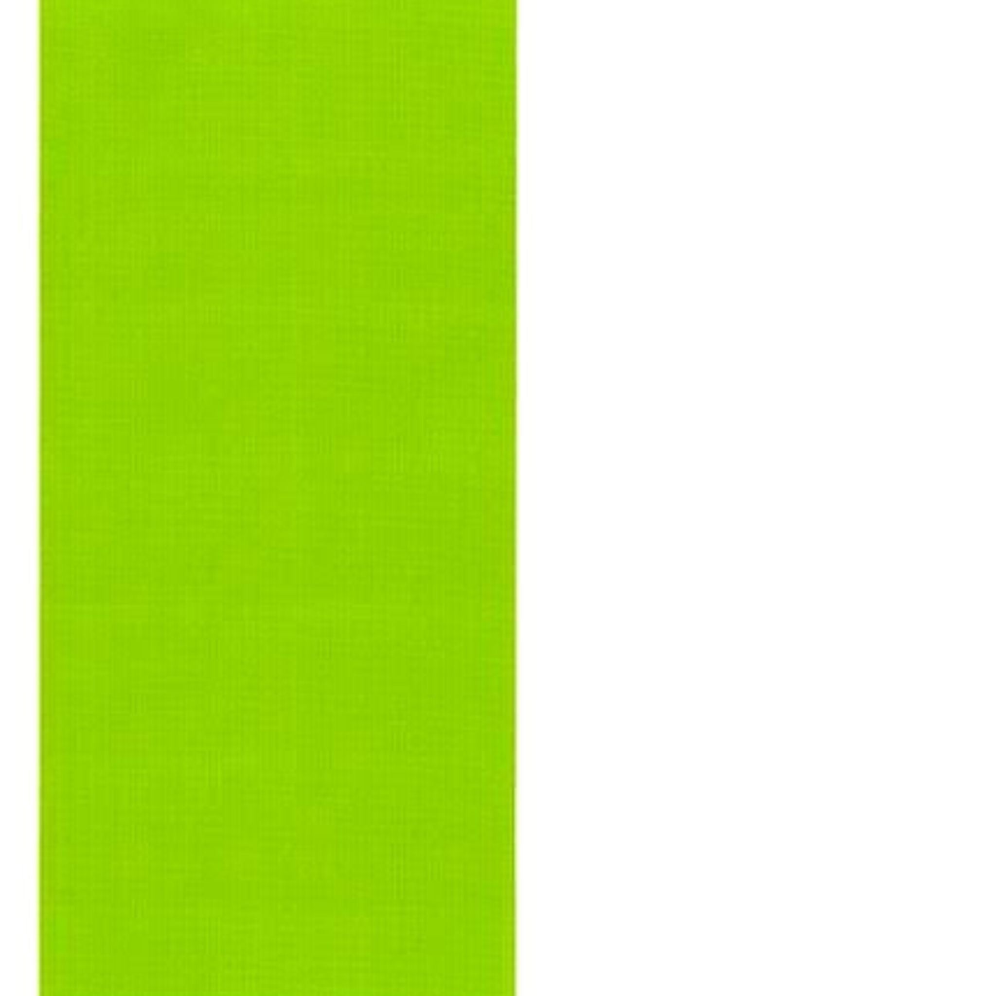 Fat Stripe - Fat Stripe Lime Green Oilcloth Fabric | Oilcloth BTY