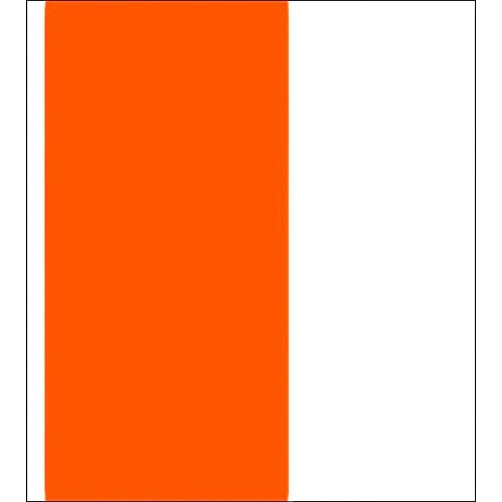 fat stripe orange oilcloth swatch