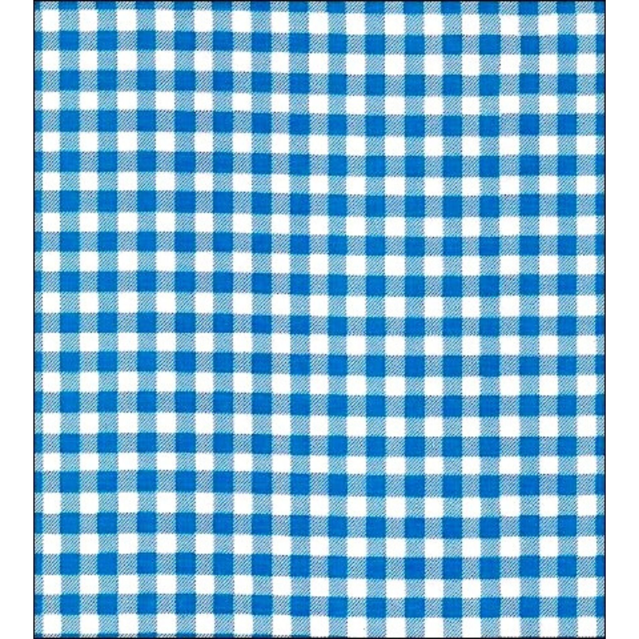 gingham blue oilcloth swatch