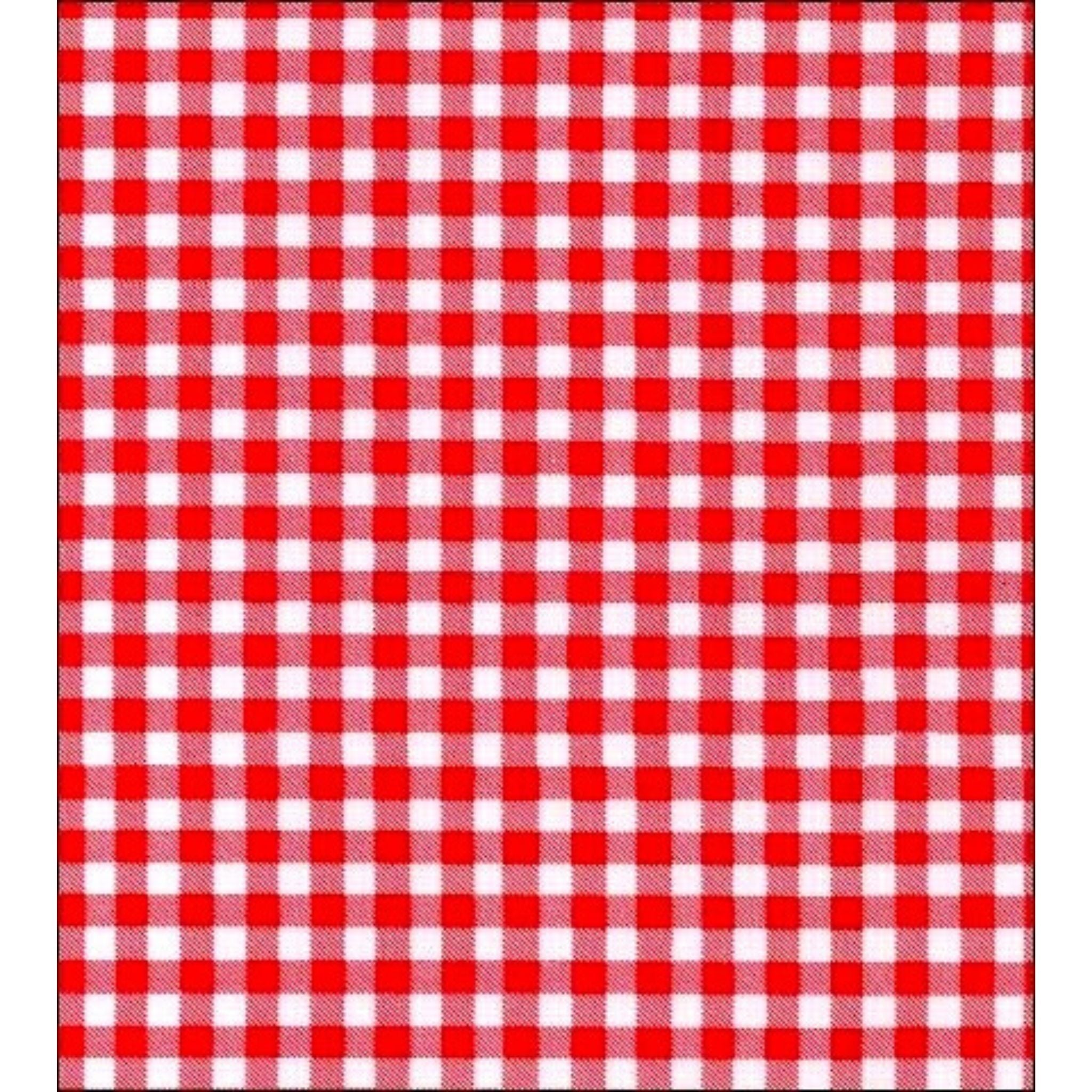 gingham red oilcloth swatch