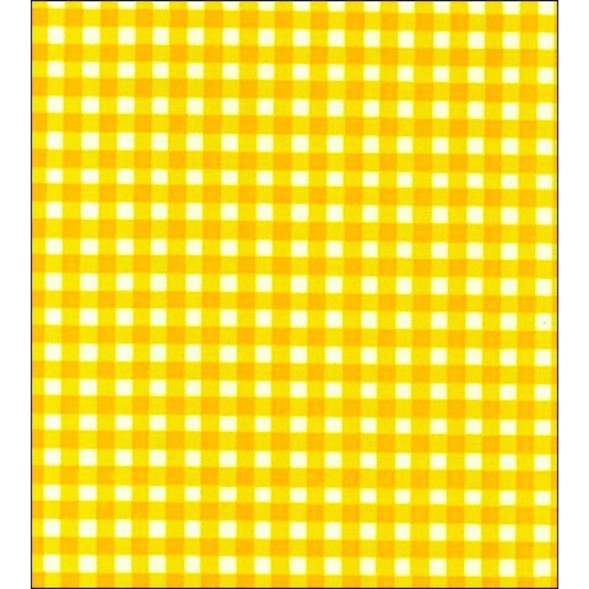 gingham yellow oilcloth swatch