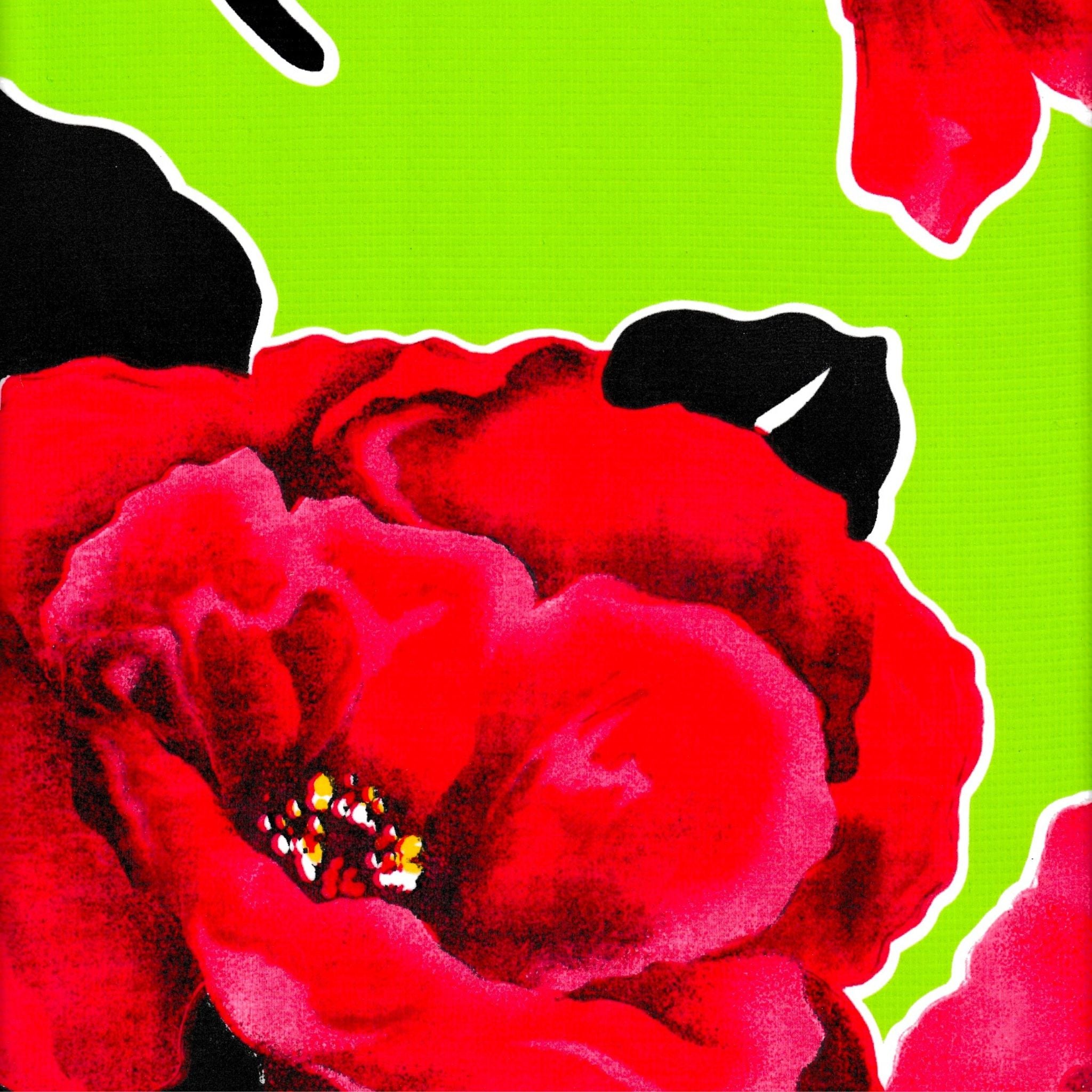 oilcloth by the yard gardenia lime green oilcloth swatch