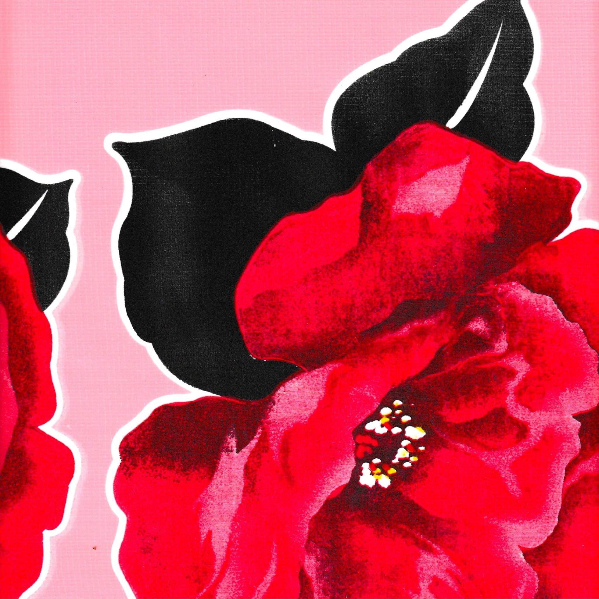 gardenia pink oilcloth swatch