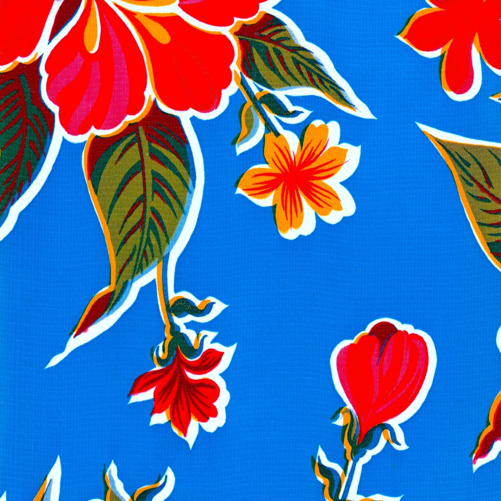 hawaii blue oilcloth swatch