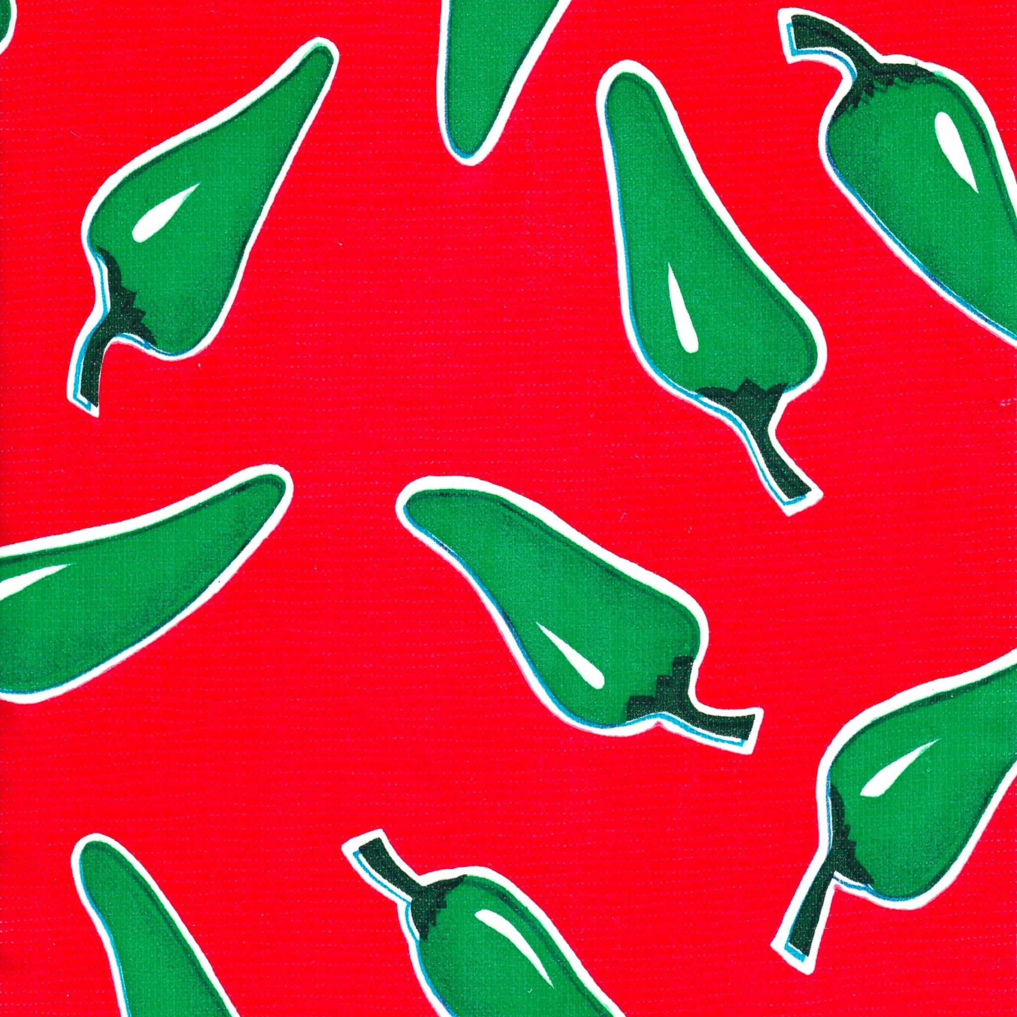 oilcloth by the yard jalapeno red oilcloth swatch