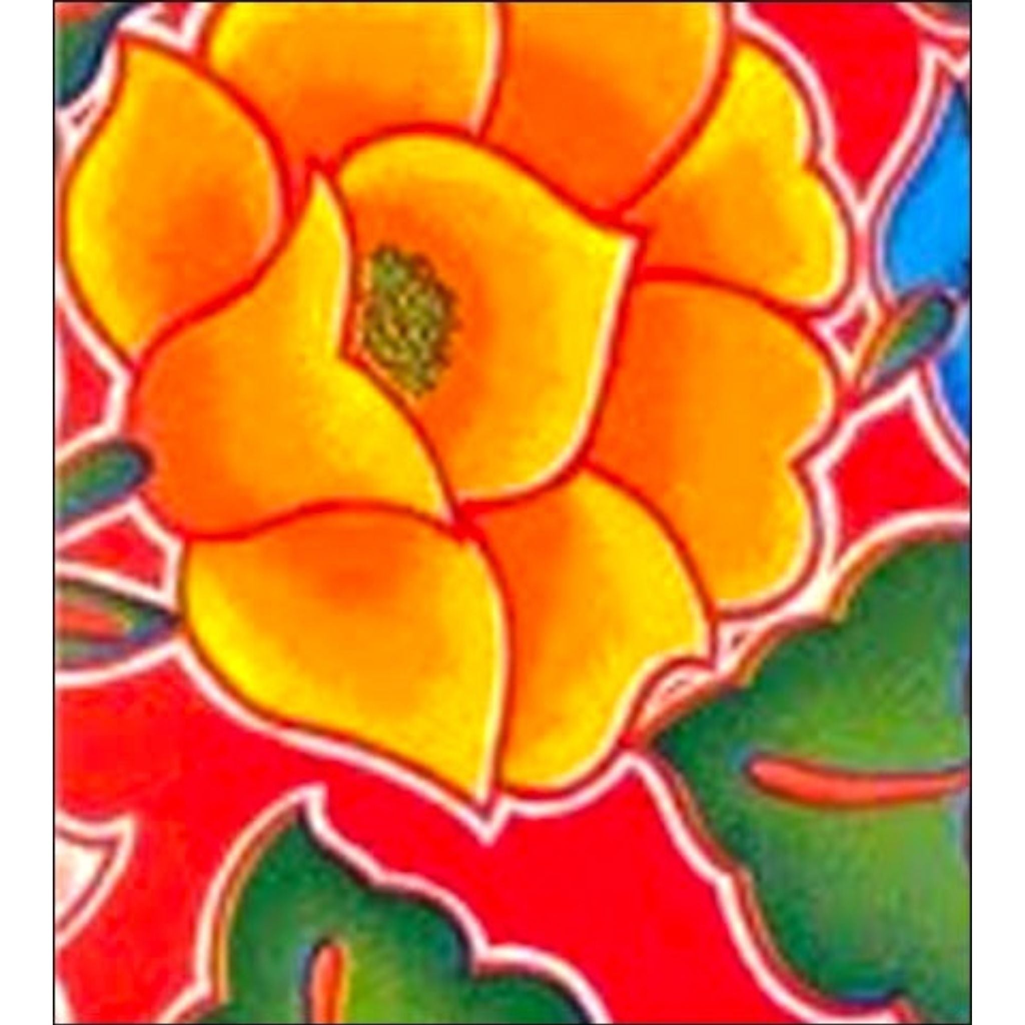 sage's garden red oilcloth swatch