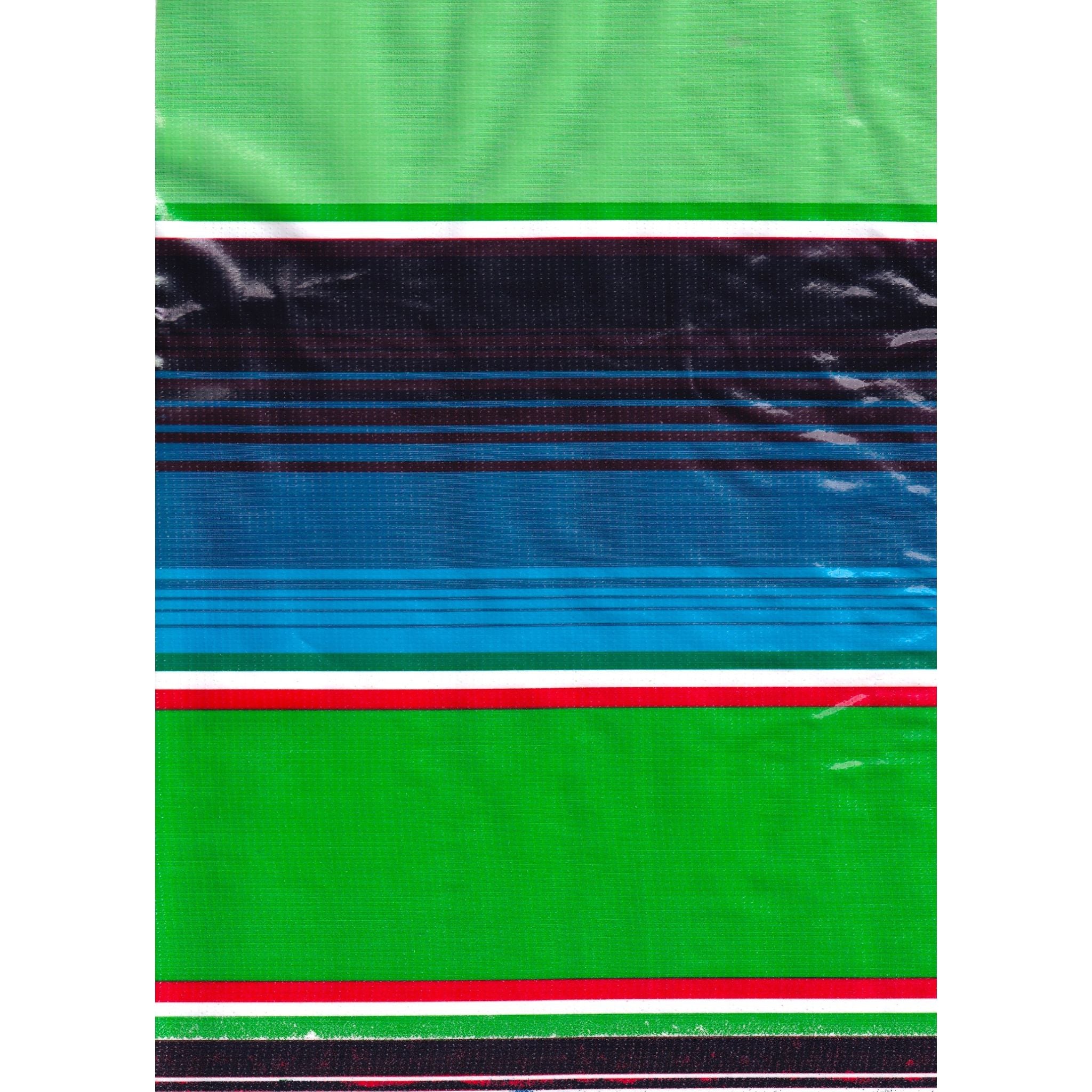 serape navy blue oilcloth swatch