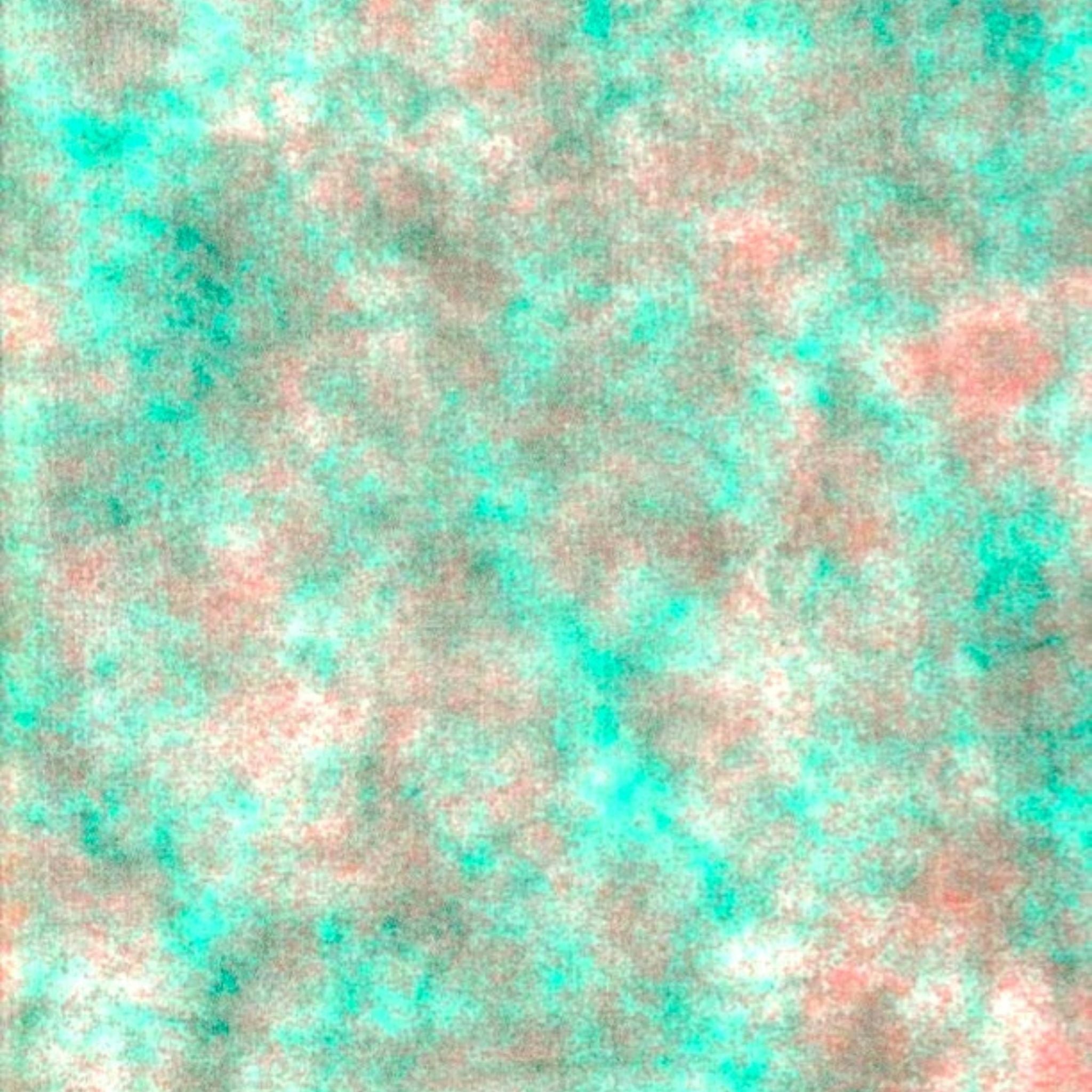 sponge paint aqua and orange oilcloth swatch