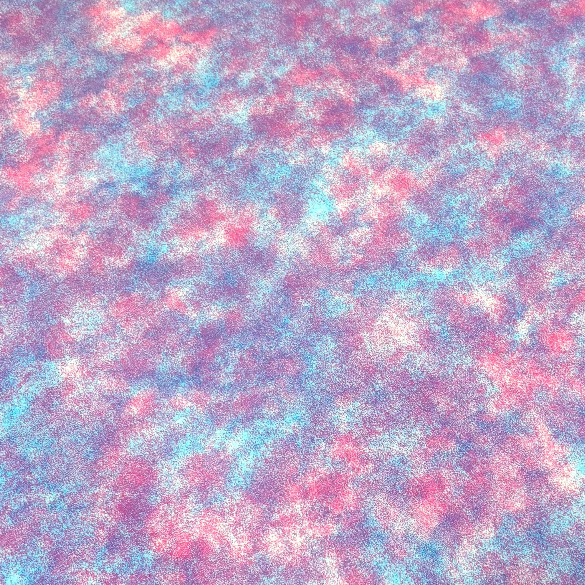 sponge paint pink oilcloth swatch