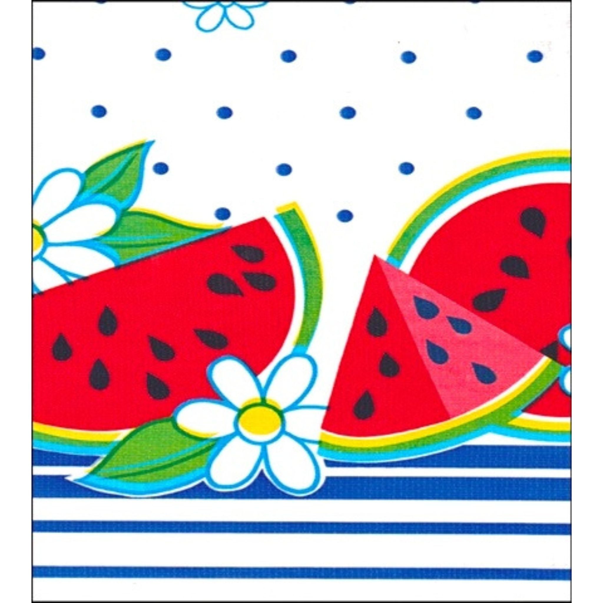 oilcloth by the yard watermelon blue oilcloth swatch