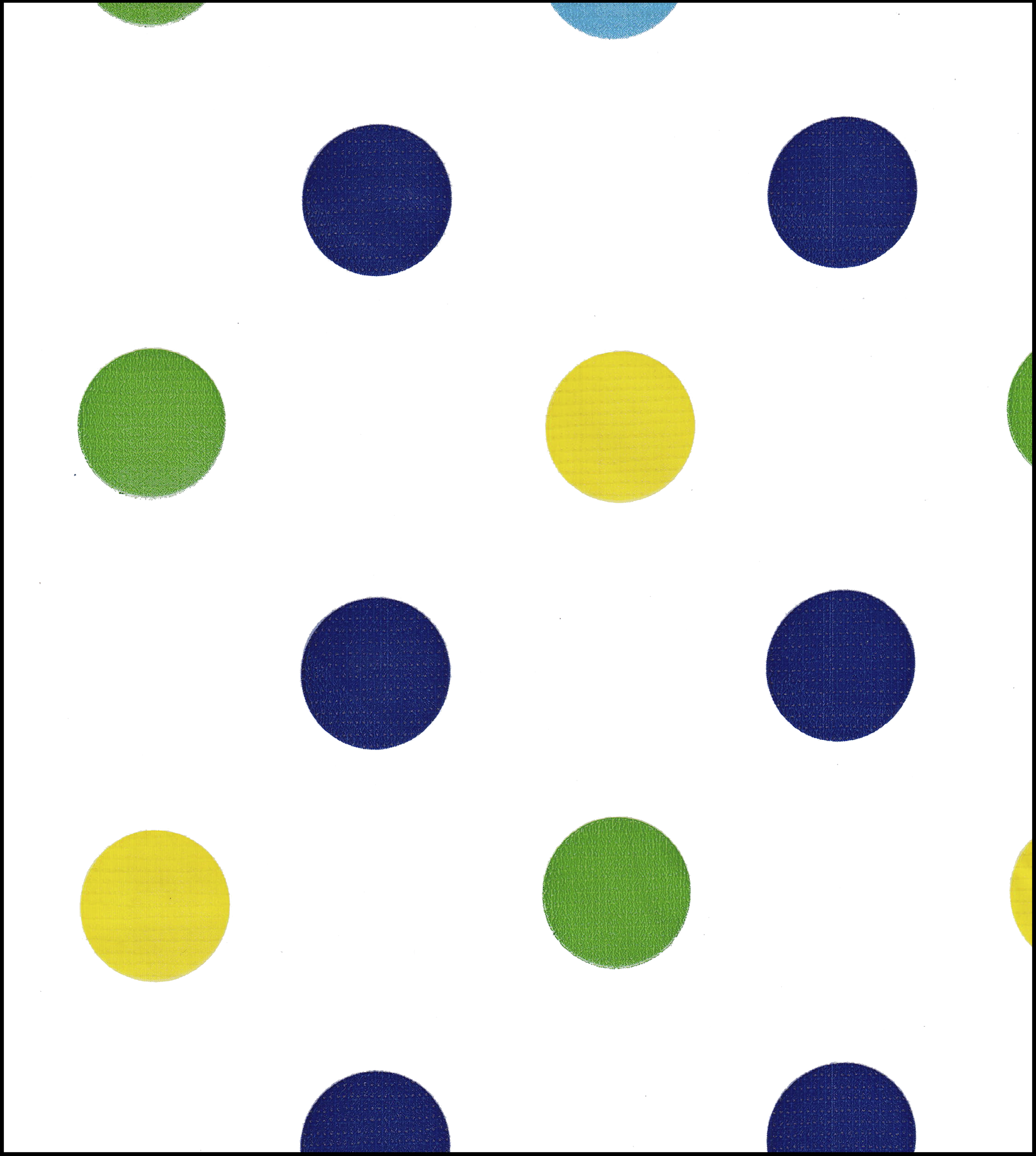 Oilcloth by the yard big dot navy swatch
