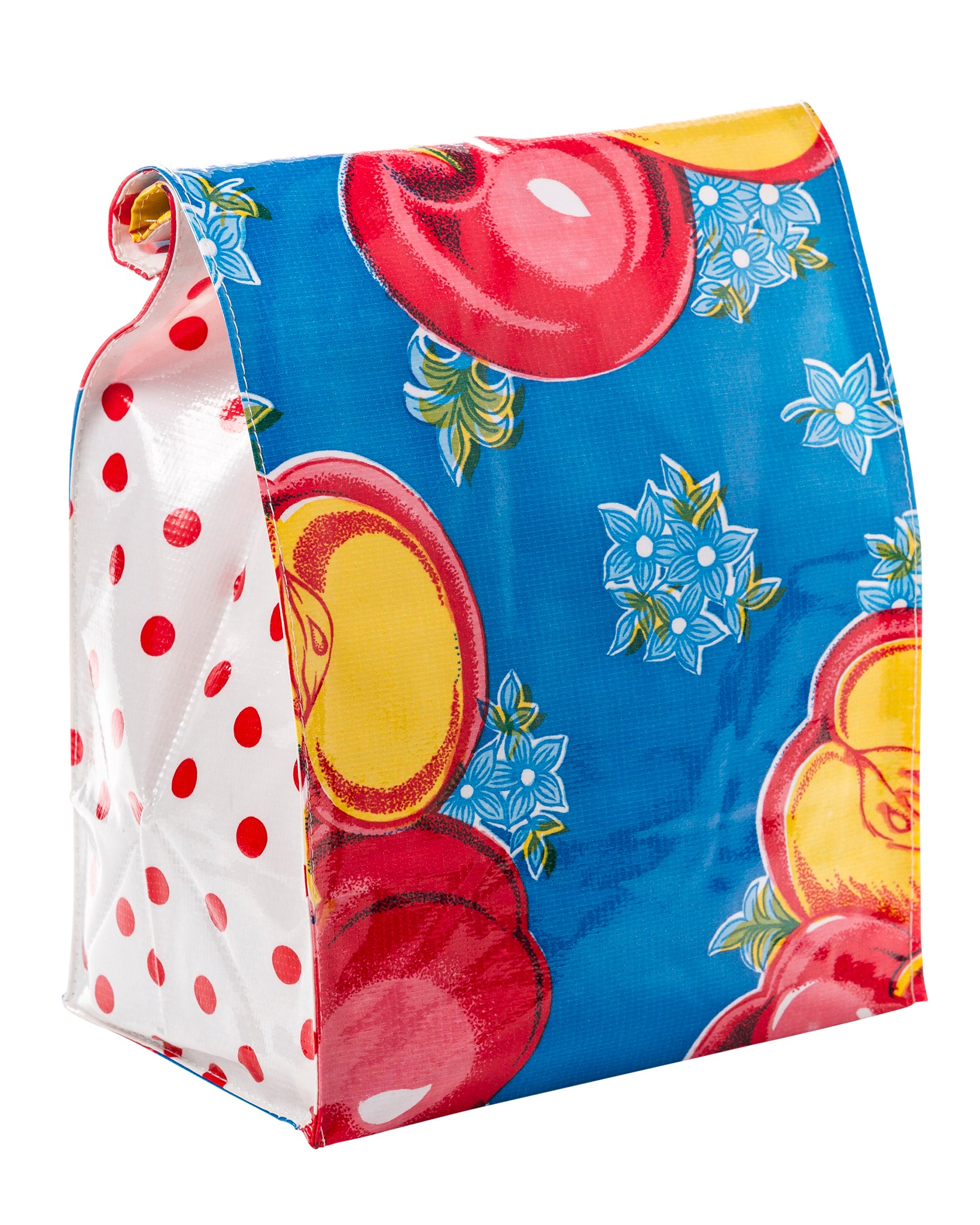 Freckled Sage Lunch Bag Apples Blue