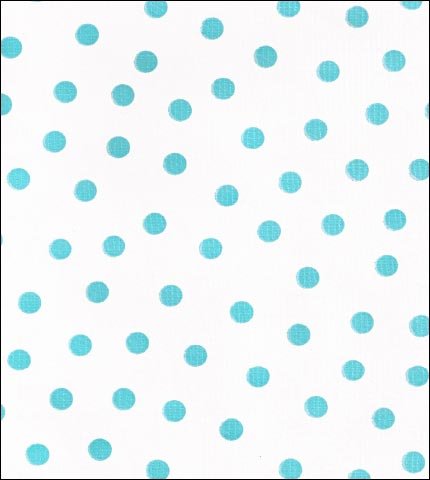 Light Blue Dots on Solid White oilcloth