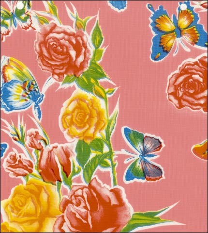 Edgars Butterfly Pink Oilcloth