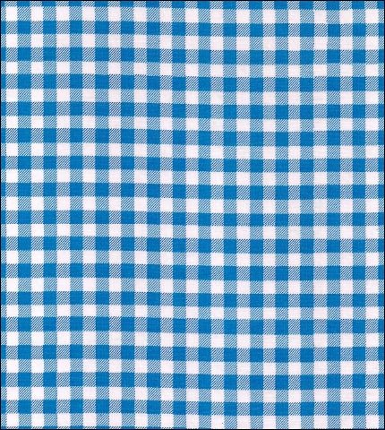 Blue Gingham Check oilcloth
