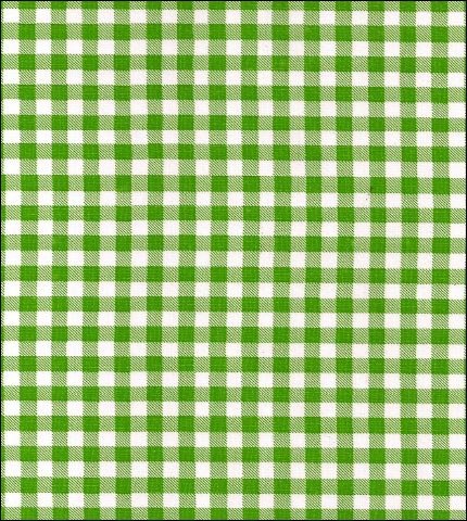 Lime Gingham Check oilcloth fabric