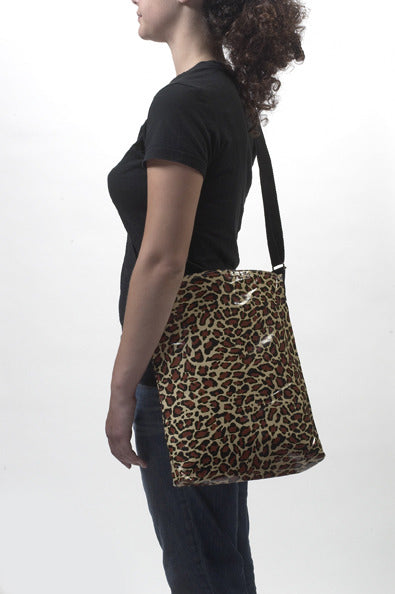 freckled sage leopard crossover bag