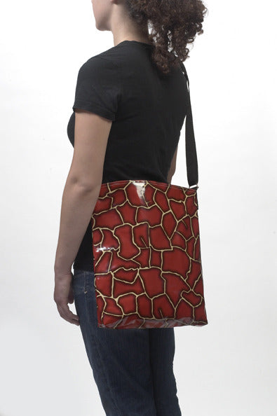 freckled sage giraffe crossover bag