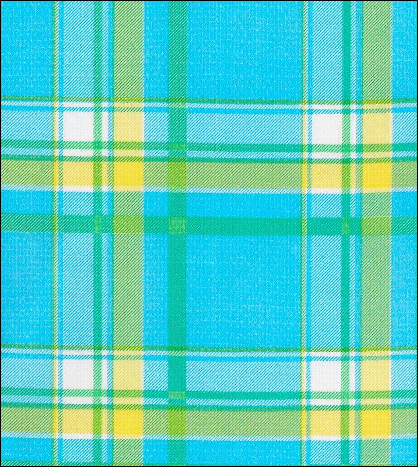 Plaid Blue and Yellow