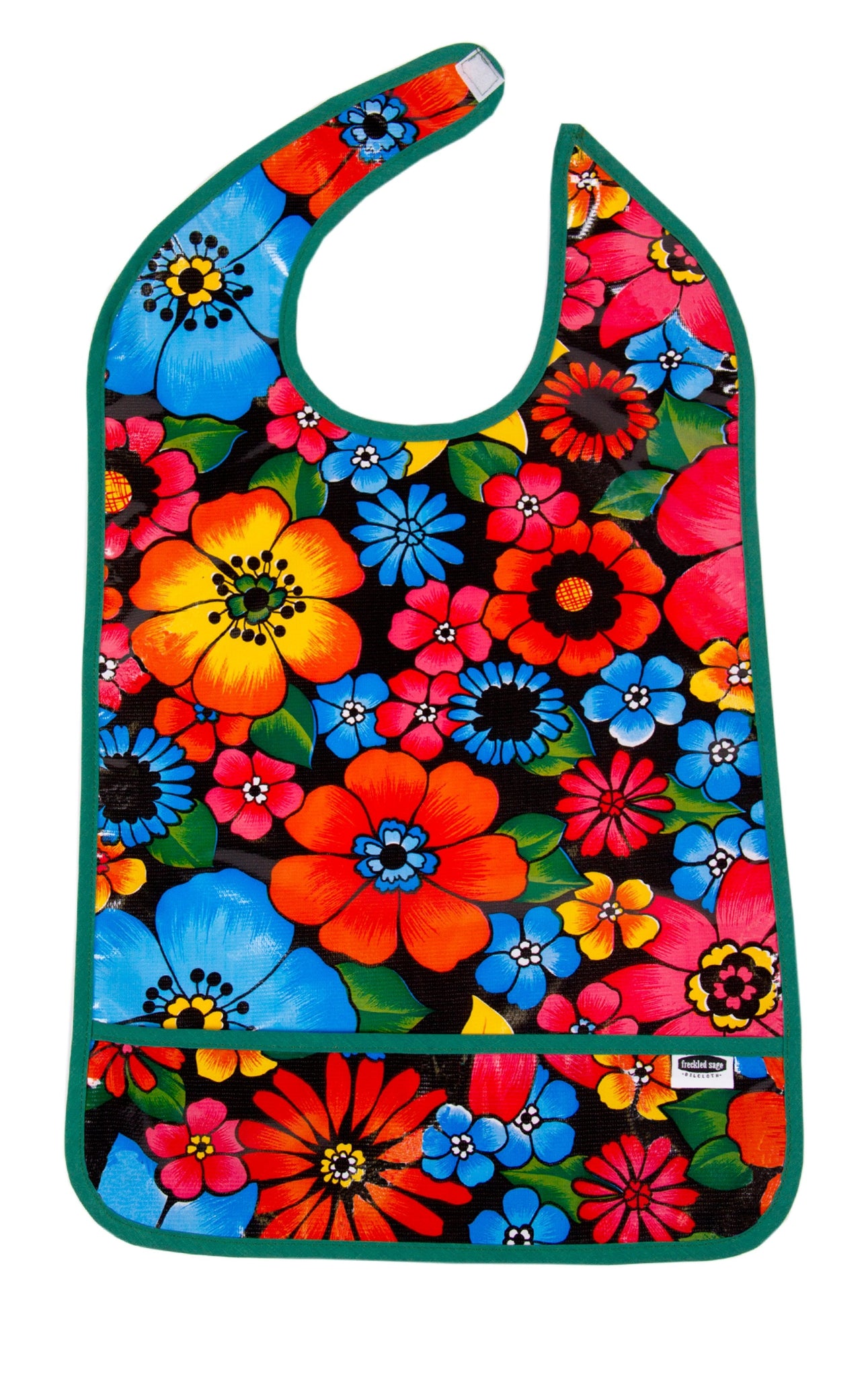 freckled sage betty's bunch black adult bib