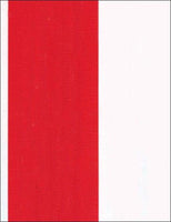 red and white fat stripe oilcloth fabric swatch