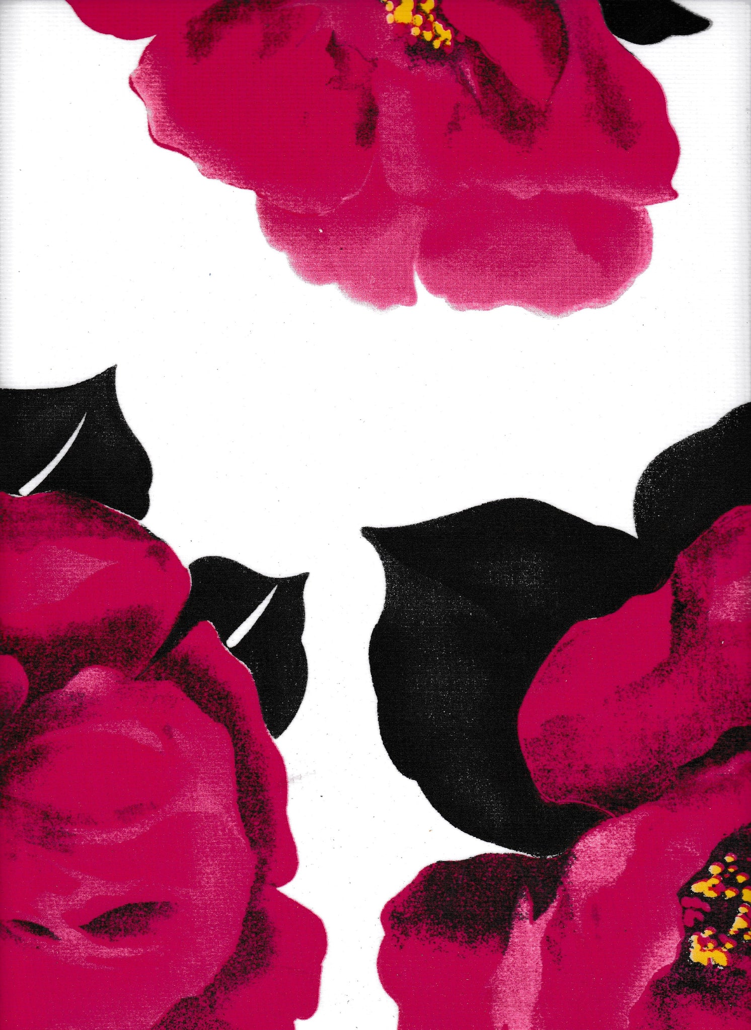 Oilcloth by the yard swatch gardenia white swatch 2