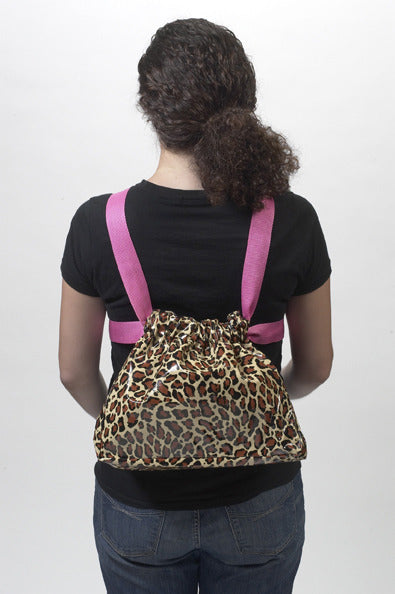 Freckled Sage Oilcloth Leopard bike bag 2