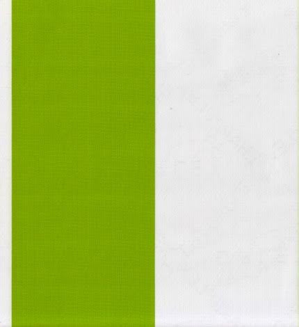 Oilcloth by the yard fat stripe lime swatch