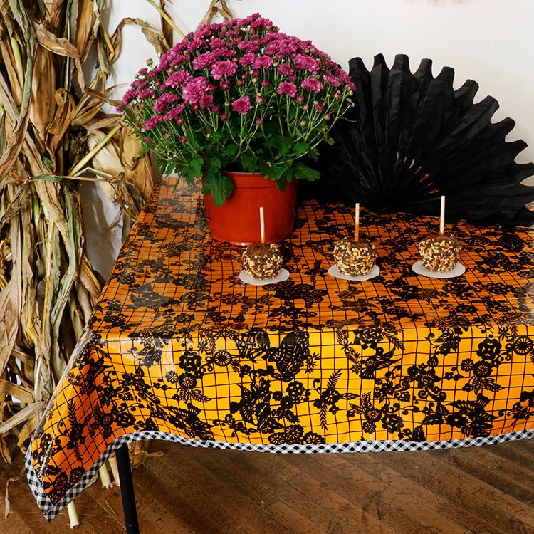 Halloween Inspo: Day of the Dead Oilcloth!