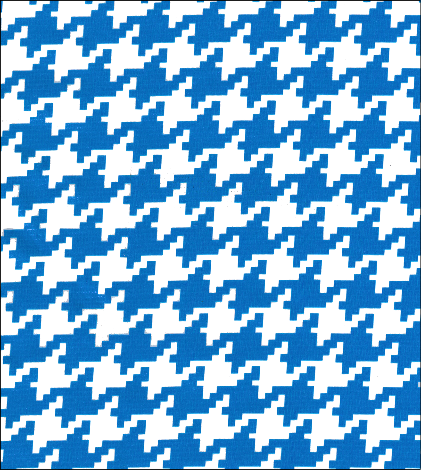 New Print: Houndstooth in Blue!