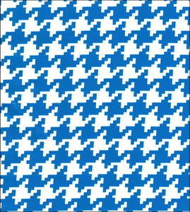 Houndstooth in Blue!
