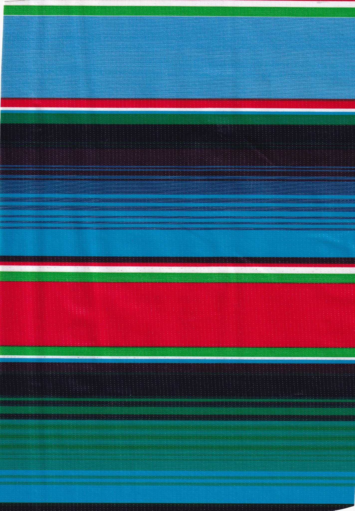 oilcloth by the yard serape blue swatch 4