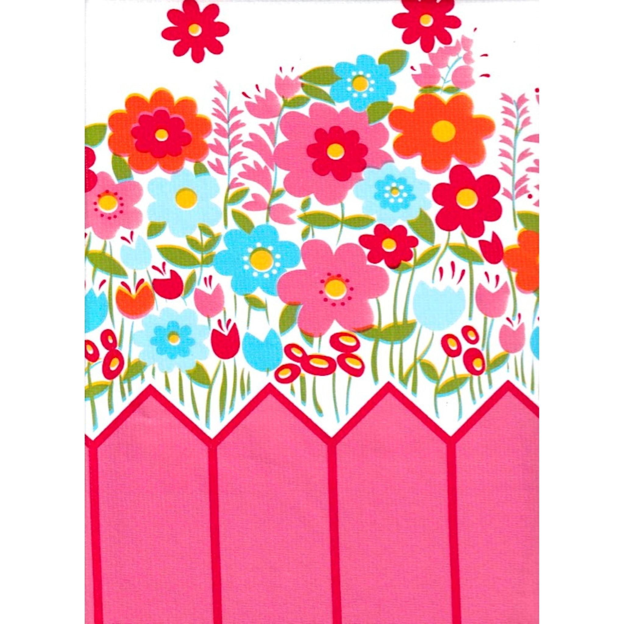 backyard white oilcloth swatch