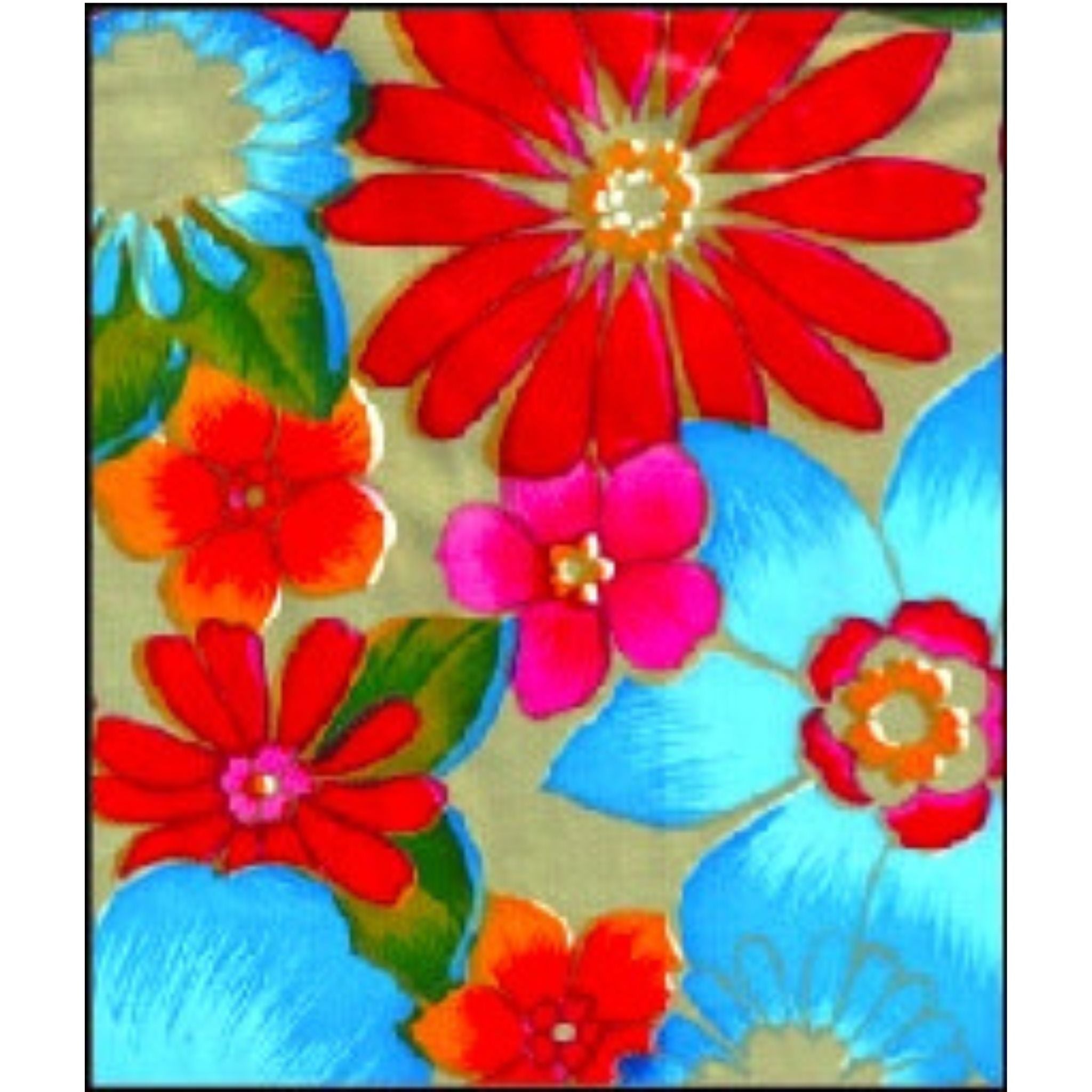 betty's bunch gold oilcloth swatch