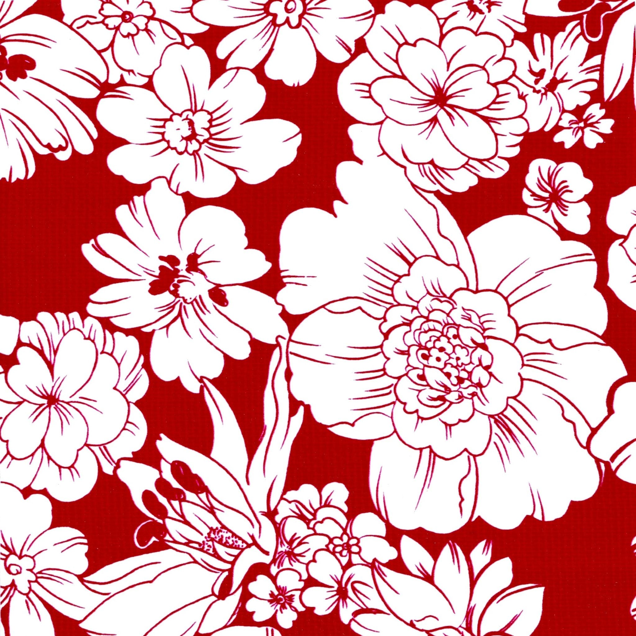 oilcloth by the yard chelsea flowers burgndy oilcloth swatch