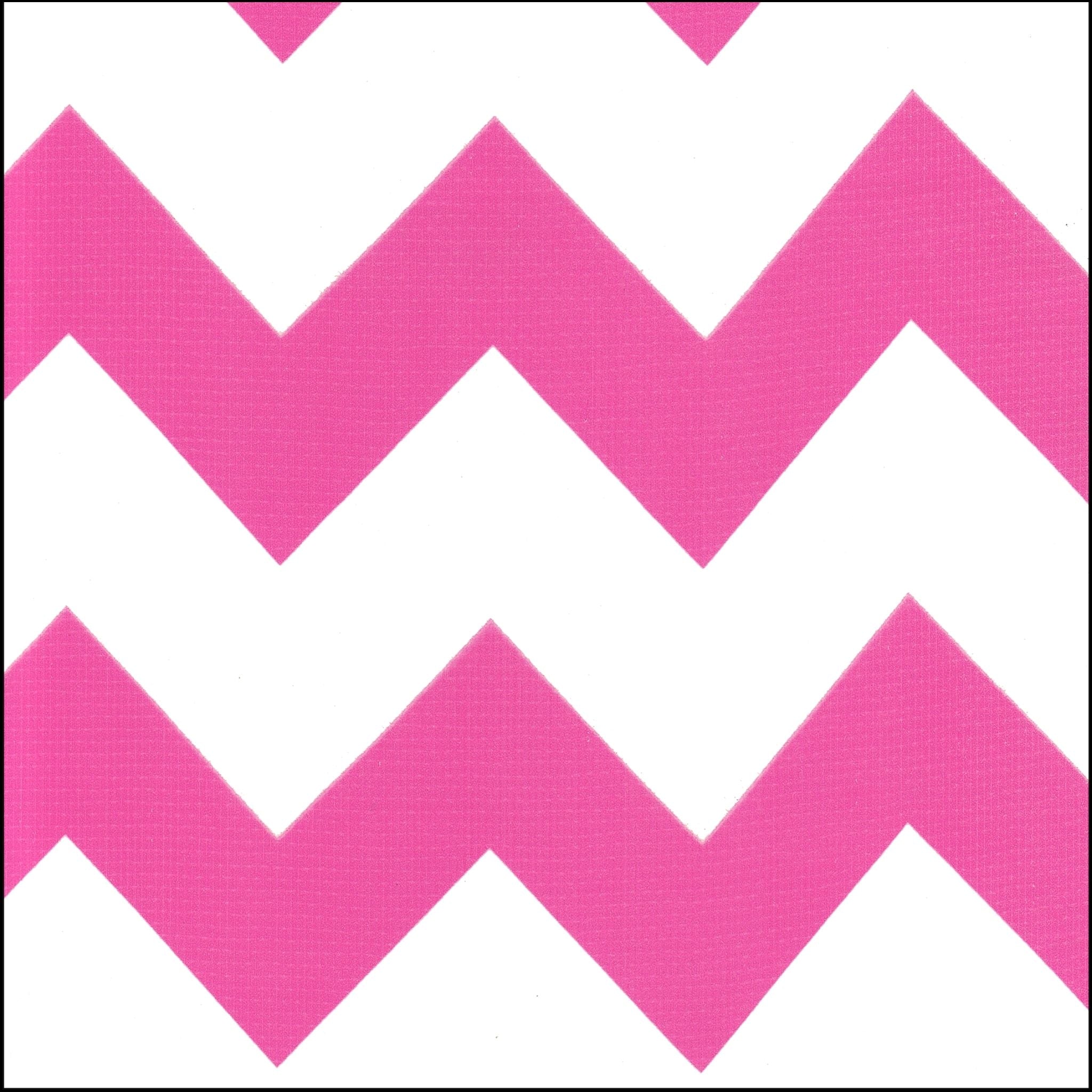chevron pink oilcloth swatch