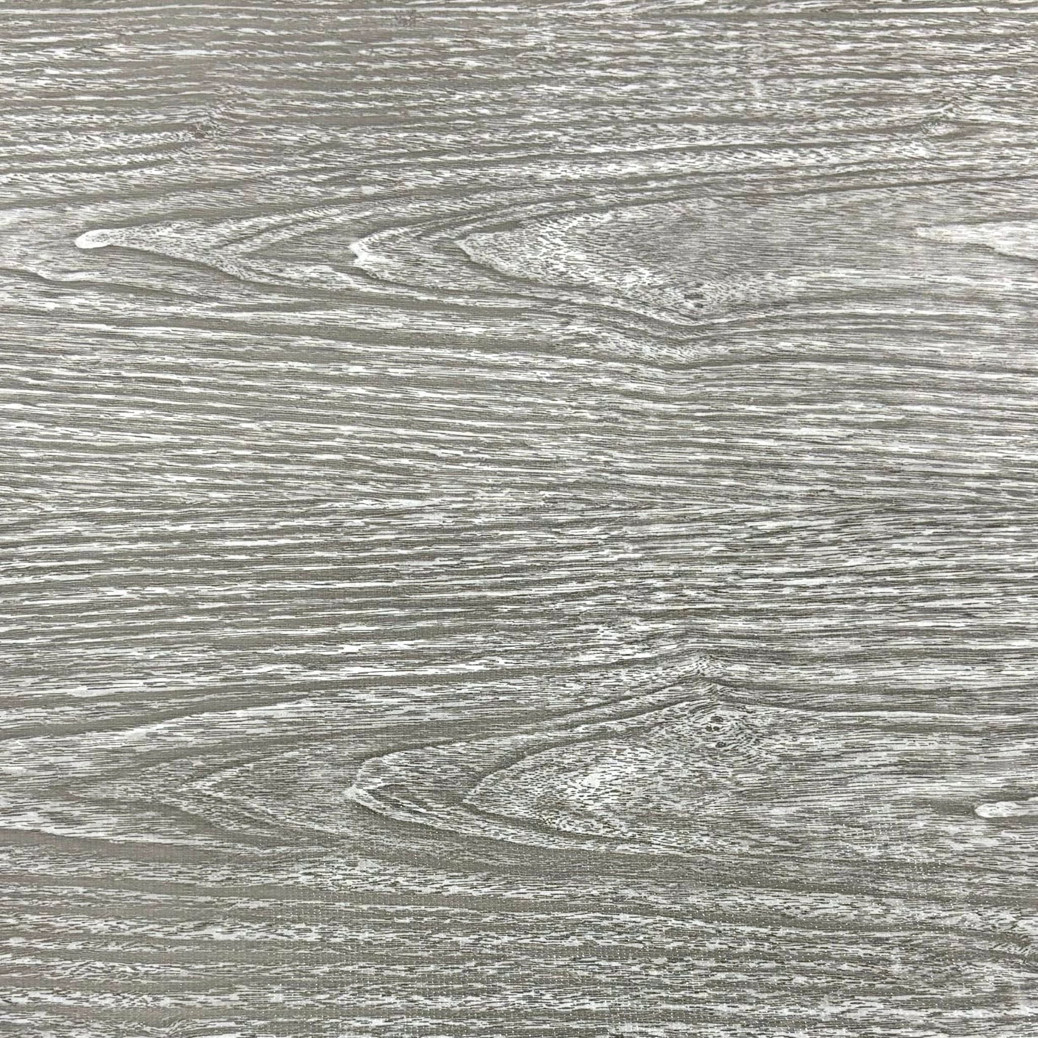 faux bois gray oilcloth swatch