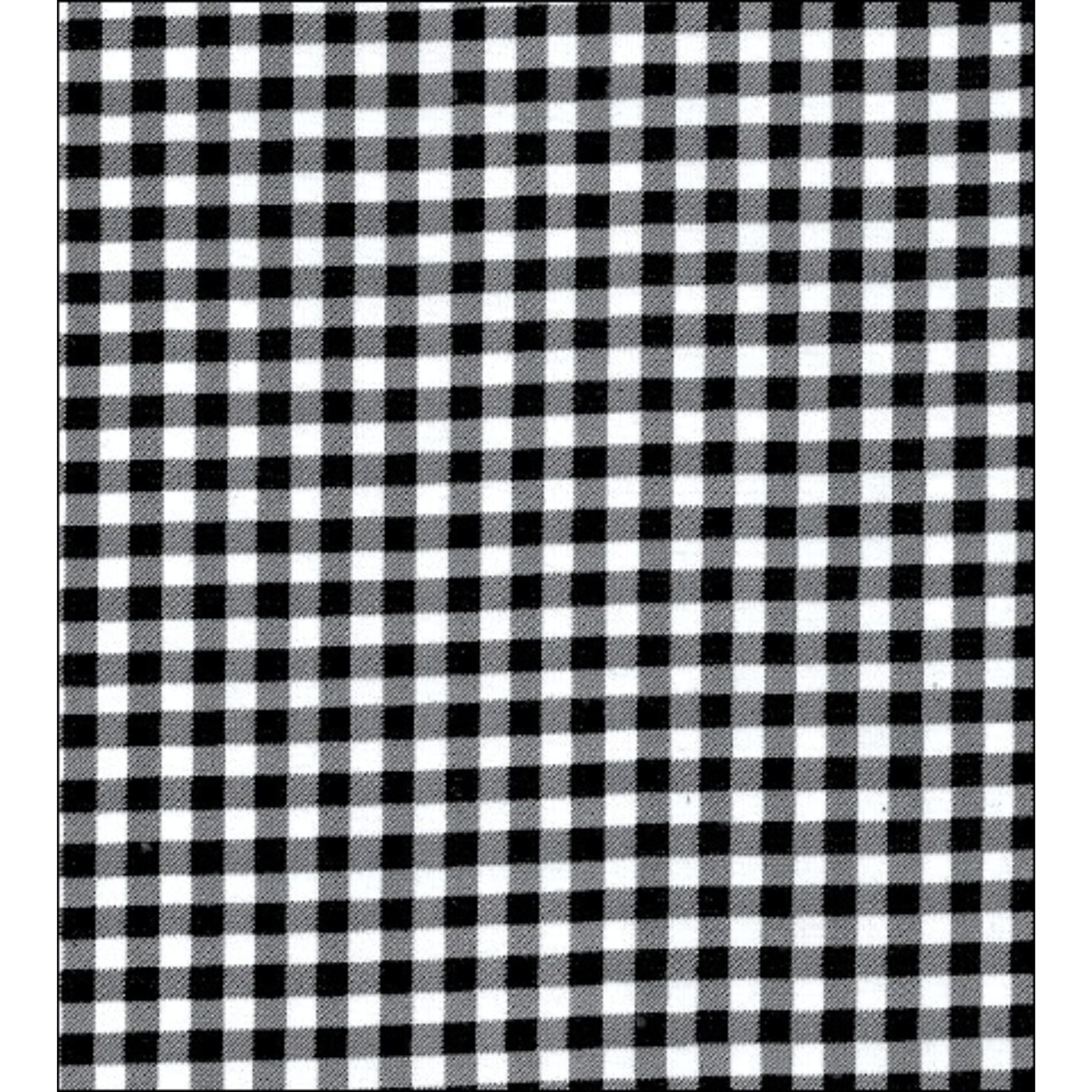 gingham black oilcloth swatch