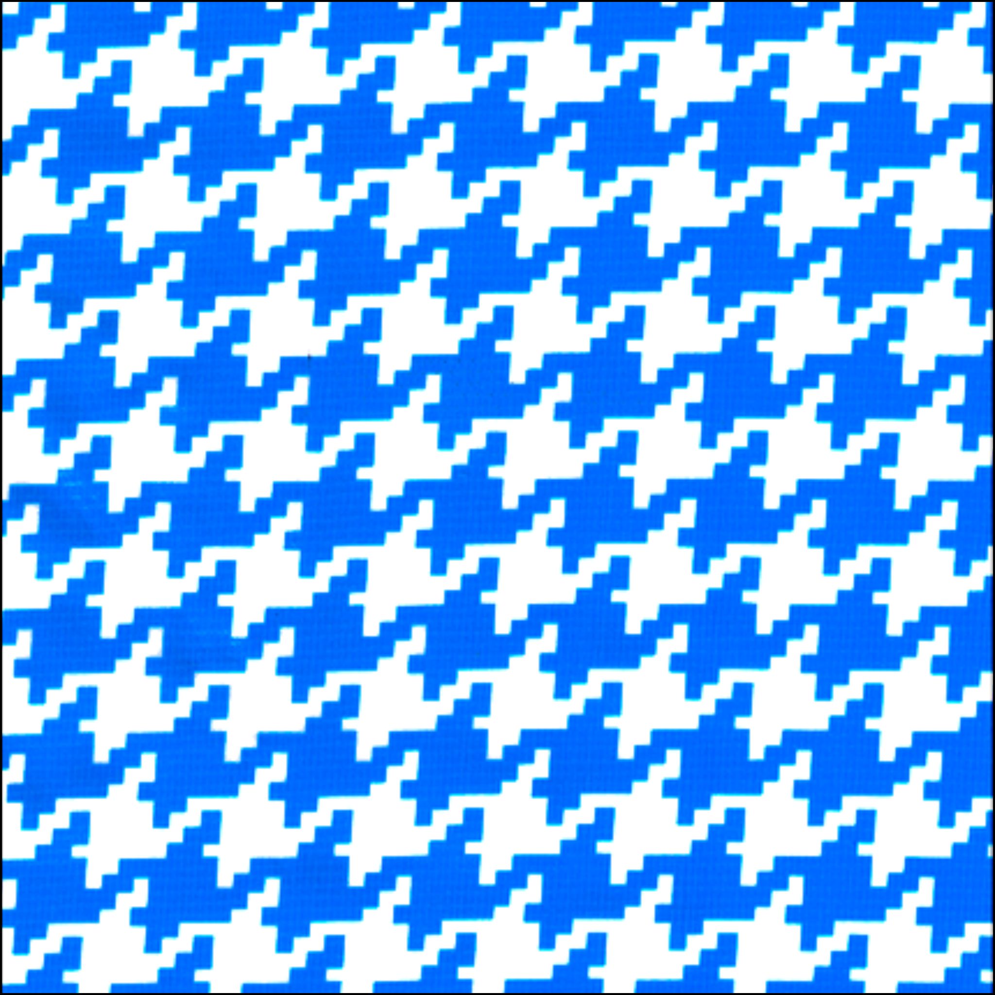 houndstooth blue oilcloth swatch