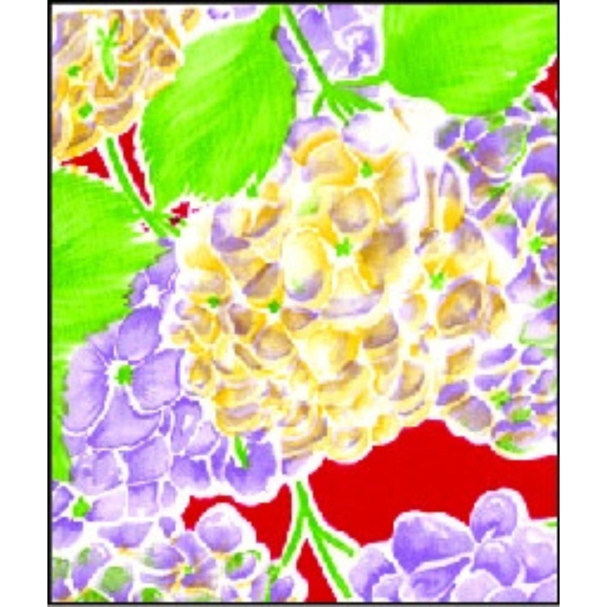 oilcloth by the yard hydrangea red oilcloth swatch